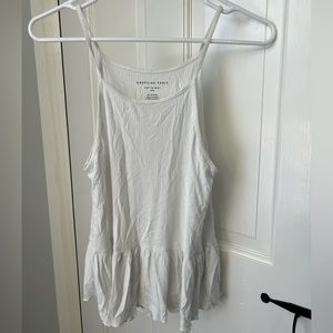American Eagle women’s ribbed tank top white size x-small